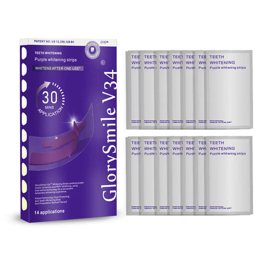 Purple Teeth Whitening Strips (PAP+ Formula)
