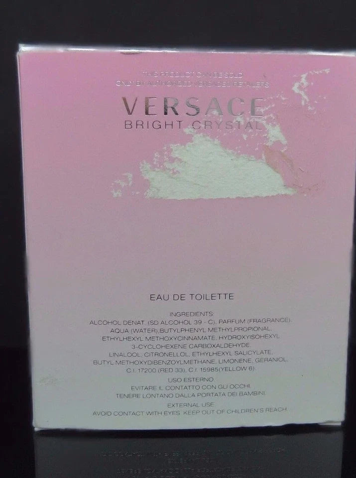 VERSACE BRIGHT CRYSTAL Eau De Toilette Natural Spray 3 fl.oz. 90 ml For Women