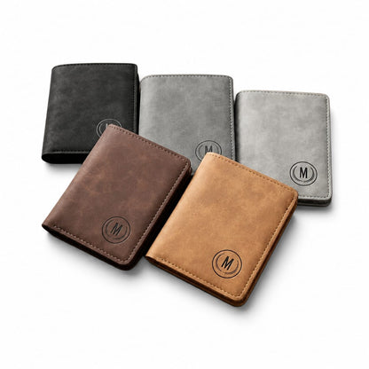 M-Design RFID Wallet for Men & Women – Compact Card Holder with Coin Pocket