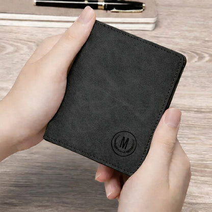 M-Design RFID Wallet for Men & Women – Compact Card Holder with Coin Pocket