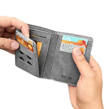 M-Design RFID Wallet for Men & Women – Compact Card Holder with Coin Pocket