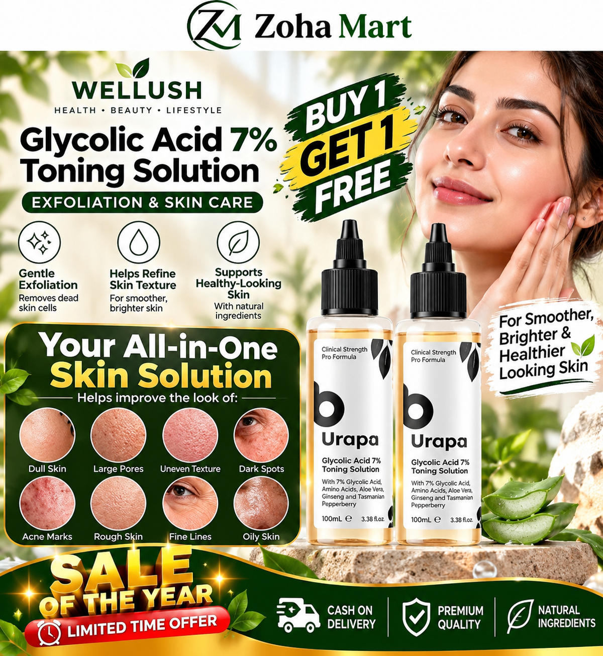 Glycolic Acid 7% Toning Solution